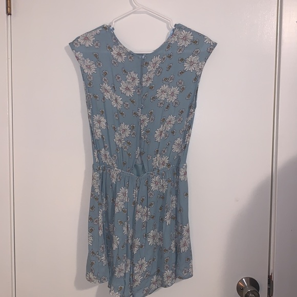 Blue Floral Romper - Picture 2 of 2